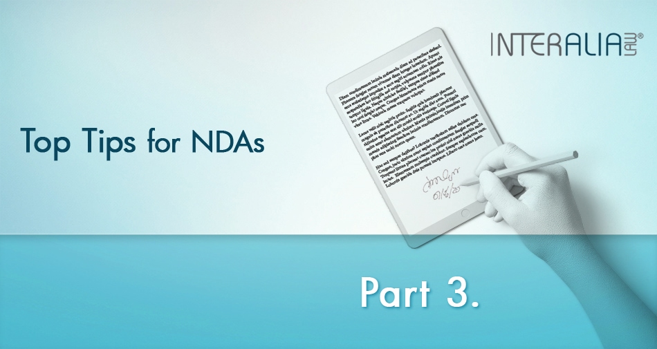 Top Tips for NDAs: Part 3.